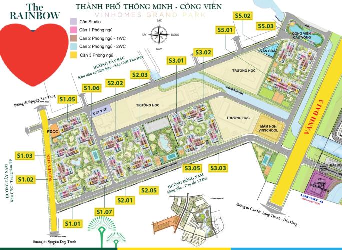 mặt bằng căn hộ Vinhomes Grand Parkvinhome Bán căn hộ tầng cao, view nội khu hồ bơi Vinhomes Grand Park