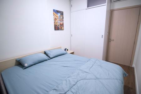 Phòng ngủ Vinhomes Grand Park Quận 9 Căn hộ Jamila Khang Điền tầng cao, ban công hướng Tây Bắc.