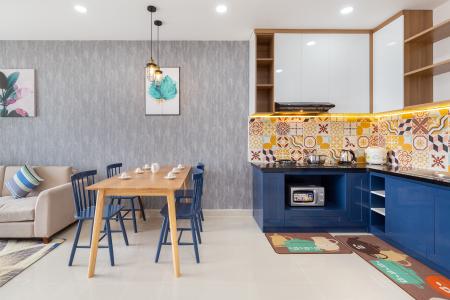 Không gian căn hộ The Sun Avenue Căn hộ The Sun Avenue tầng trung, view thành phố nhộn nhịp.