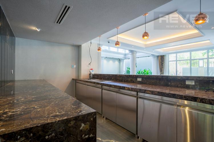 Khu Vực Bếp biệt thự Nhà Bè Bán hoặc cho thuê biệt thự KDC Kim Long, Nhà Bè, diện tích đất 10x21m, đầy đủ nội thất cao cấp, cửa hướng Nam