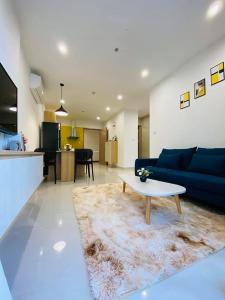 Phòng khách Vinhomes Grand Park Quận 9 Căn hộ Vinhomes Grand Park tầng cao, bàn giao nội thất sang trọng.
