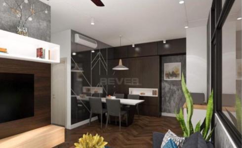 Phòng khách căn hộ KrisVue quận 9 Căn hộ Kris Vue đầy đủ nội thất cao cấp, tiện ích đa dạng.