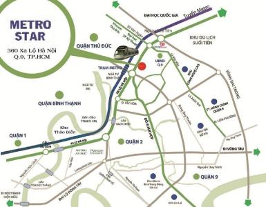 Vị trí căn hộ Metro Star , Quận 9 Bán căn hộ Metro Star tầng 14 cửa hướng Đông, nội thất cơ bản.