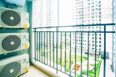 Ban Công Cho thuê căn hộ Sunrise Riverside 2PN, hướng Nam, đầy đủ nội thất, view hồ bơi