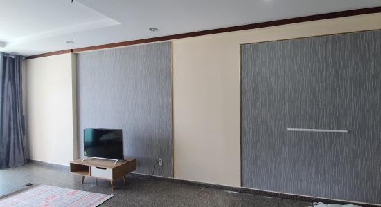 Phòng khách Hoàng Anh Thanh Bình, Quận 7 Căn hộ Hoàng Anh Thanh Bình tầng cao, view thành phố đẹp.