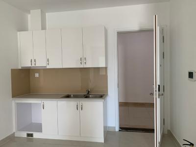 phòng bếp căn hộ sài gòn mia Bán căn hộ tầng trung Saigon Mia chưa bàn giao, ban công thoáng mát.