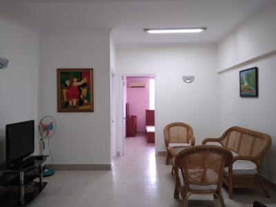 Phòng khách chung cư Nguyễn Ngọc Phương, Bình Thạnh Căn hộ chung cư Nguyễn Ngọc Phương tầng trung, view thành phố.