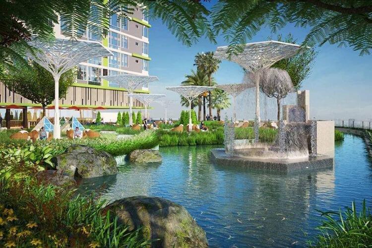 Topaz Elite, Quận 8 Căn hộ Topaz Elite tầng trung, nội thất cơ bản, view nội khu hồ bơi.