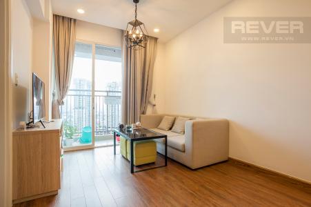 Phòng Khách Căn hộ Thủ Thiêm Sky 1 phòng ngủ tầng cao tháp B nội thất đẹp