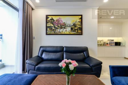 Phòng Khách Căn hộ Vinhomes Central Park 4 phòng ngủ tầng trung L6 đầy đủ nội thất