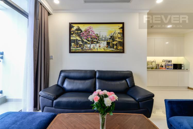 Phòng Khách Căn hộ Vinhomes Central Park 4 phòng ngủ tầng trung L6 đầy đủ nội thất