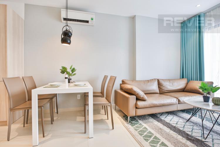 Phòng Khách Căn hộ M-One Nam Sài Gòn 2 phòng ngủ tầng cao T2 full nội thất
