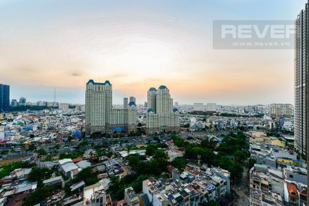 View Officetel Vinhomes Central Park 1 phòng ngủ tầng trung C3 hướng Tây