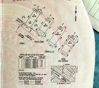 Bản vẻ nhà phố Quận 10 Bán nhà 4 tầng đường Hồ Bá Kiến diện tích sử dụng 273.6m2, sổ hồng riêng.