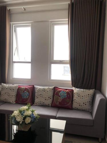 Phòng khách Dream Home Residence, Gò Vấp Căn hộ Dream Home Residence tầng trung, view nội khu thoáng mát.