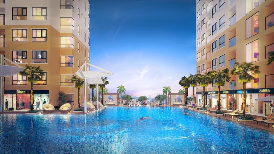Hồ bơi Diamond Riverside, Quận 8 Shophouse Diamond Riverside view đại lộ, nội thất cơ bản.