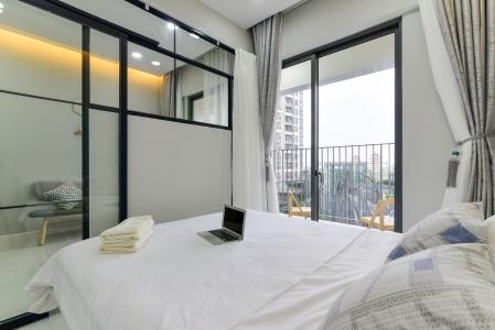 Phòng ngủ căn hộ MASTERI AN PHÚ Cho thuê căn hộ Masteri An Phú 1PN, tầng 5, đầy đủ nội thất, view hồ bơi