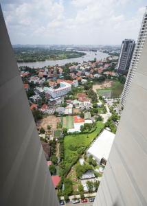 View ban công Masteri Thảo Điền Quận 2 Căn hộ Masteri Thảo Điền view sông, nội thất đầy đủ.
