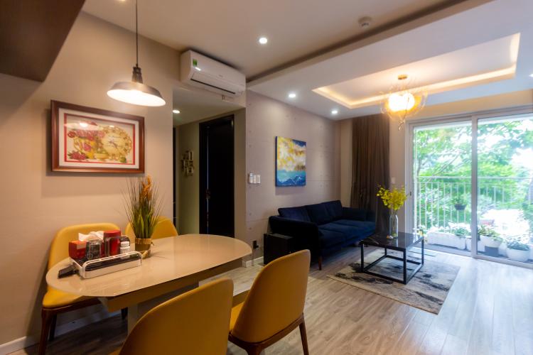 Phòng khách căn hộ The Krista Căn hộ The Krista tầng thấp đầy đủ nội thất, ban công thoáng mát.