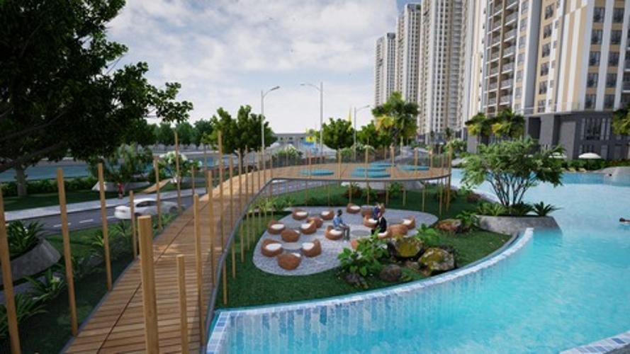 Tiện ích Diamond Riverside, Quận 8 Căn hộ Diamond Riverside tầng trung, ban công hướng Bắc.