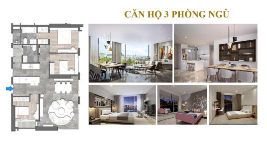 Căn hộ Kingdome 101, Quận 10 Căn hộ Kingdom 101 nội thất cơ bản, 3 phòng ngủ.