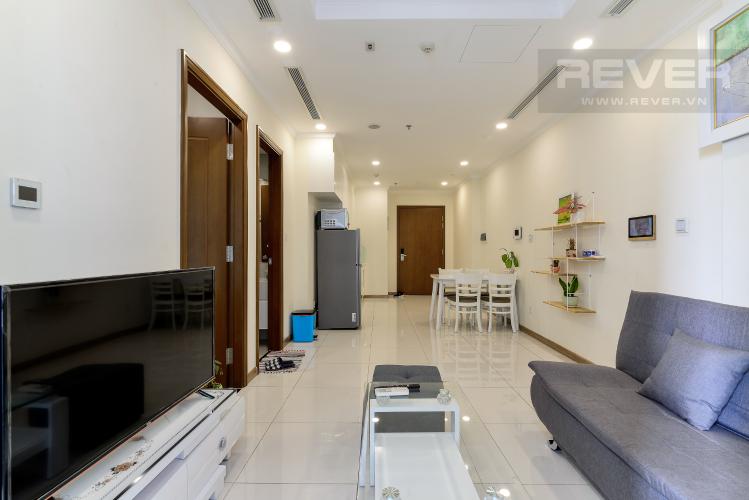 Phòng Khách Bán căn hộ Vinhomes Central Park 1PN, tầng trung, diện tích 50m2, đầy đủ nội thất