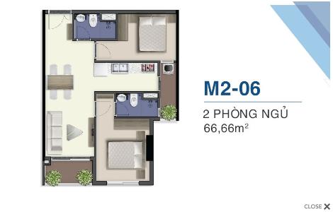 Mặt bằng nội thất Q7 Saigon Riverside Bán căn hộ Q7 Saigon Riverside tầng cao, view đường phố nội khu.