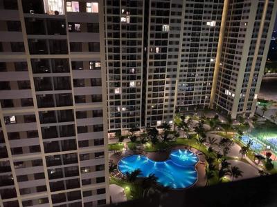 Vinhomes Grand Park, Quận 9 Căn hộ Vinhomes Grand Park bàn giao đầy đủ nội thất gỗ, view nội khu.