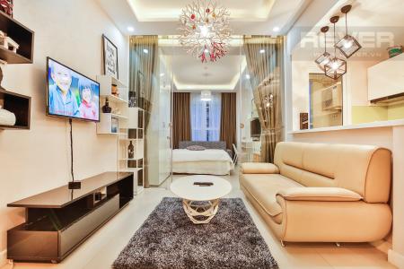 Phòng Khách Căn hộ Lexington 1 phòng ngủ tầng trung LC thiết kế đẹp, sang trọng