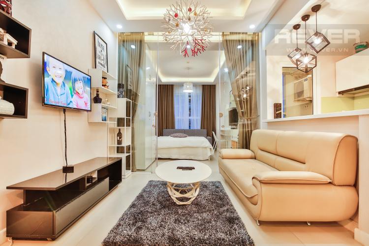 Phòng Khách Căn hộ Lexington 1 phòng ngủ tầng trung LC thiết kế đẹp, sang trọng