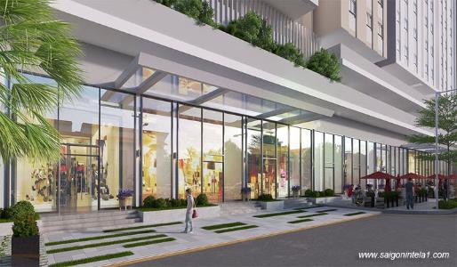 Tiện ích khu mua sắm Saigon Intela, Bình Chánh Căn hộ Saigon Intela tầng cao đón gió, nội thất cơ bản.