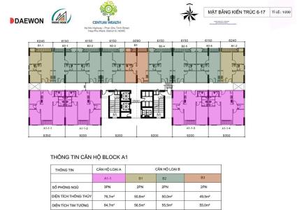 mặt bằng căn hộ centum Wealth Căn hộ Centum Wealth nội thất cơ bản, mất 5 phút di chuyển sang Quận 2