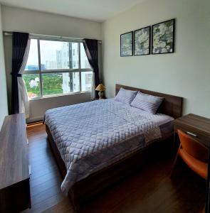 Phòng ngủ căn hộ Sunrise Riverside Căn hộ Sunrise Riverside nội thất đầy đủ, view hướng Đông.