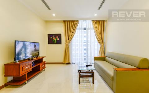 Phòng Khách Căn hộ Vinhomes Central Park tầng cao Landmark 1 full nội thất