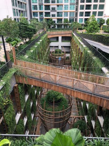 View nội khu Feliz En Vista Căn hộ Feliz En Vista tầng cao, view nội khu yên tĩnh.