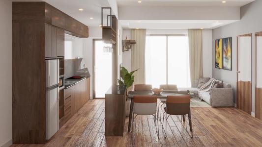 phòng khách căn hộ mizuiki park Căn hộ Mizuki Park tầng trung, ban công rộng rãi, thoáng mát.