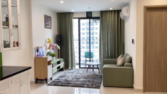 Phòng khách Vinhomes Grand Park Quận 9 Căn hộ Vinhomes Grand Park view thoáng mát, thiết kế hiện đại.