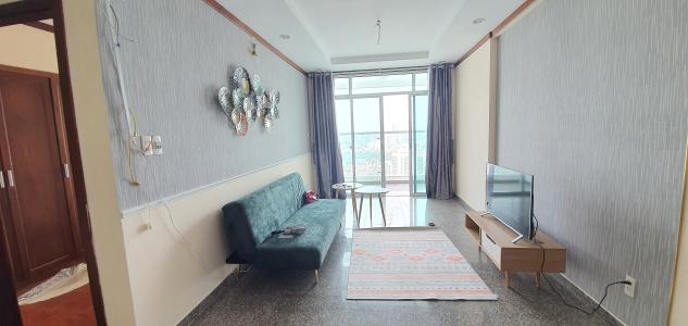 Phòng khách Hoàng Anh Thanh Bình, Quận 7 Căn hộ Hoàng Anh Thanh Bình tầng cao, view thành phố đẹp.