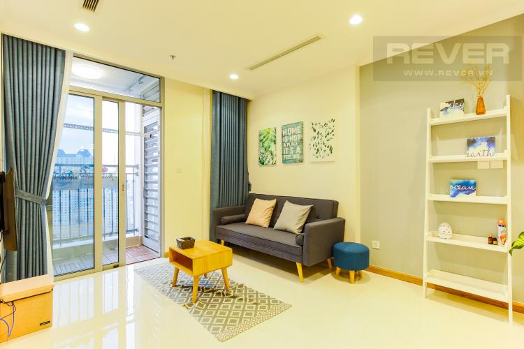 Phòng Khách Căn hộ Vinhomes Central Park trung tầng Landmark 3 thiết kế hiện đại, sang trọng