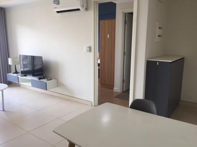 không gian căn hộ Masteri Thảo Điền Căn hộ Masteri Thảo Điền 2 phòng ngủ, view sông và thành phố.