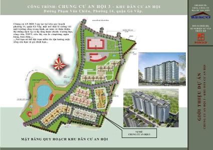 Mặt bằng dự án Căn hộ tầng 11 chung cư An Hội 3, ban công Đông Bắc mát mẻ