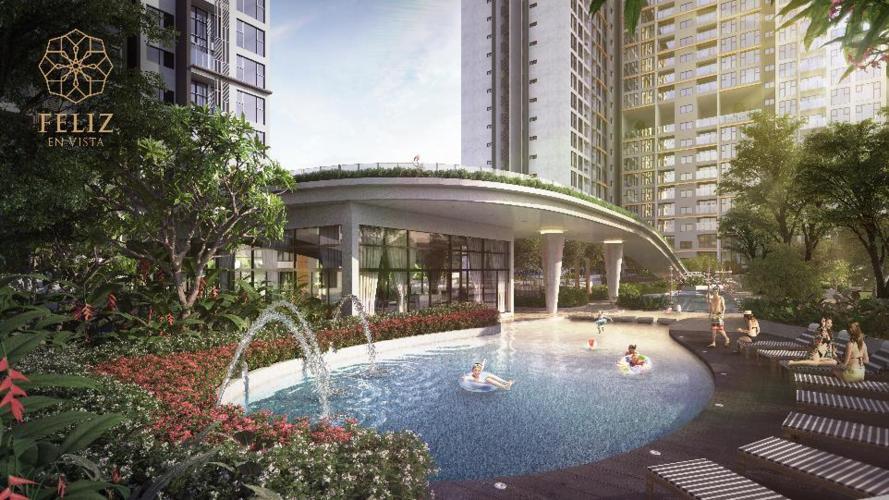 Phối cảnh dự án Feliz en Vista Căn hộ tầng 24 Feliz en Vista nội thất cơ bản