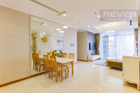 Bàn Ăn Căn hộ Vinhomes Central Park tầng cao Landmark 2 view đẹp về sông và Landmark 81