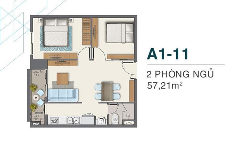 Căn hộ Q7 Boulevard tầng thấp, 2 phòng ngủ, nội thất cơ bản.