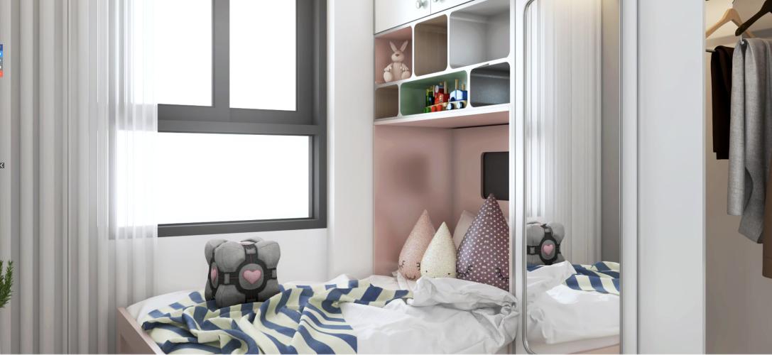 Phòng khách căn hộ CITISOHO Bán căn hộ Citisoho 2 phòng ngủ  diện tích 51m2, mới bàn giao