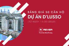 Chi tiết bảng giá 50 căn D'Lusso Emerald áp dụng từ ngày 11/5/2020
