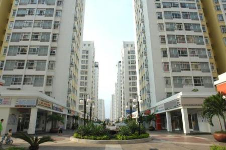 Toàn cảnh Sky Garden 3, Quận 7 Căn hộ Sky Garden 3 tầng trung, ban công hướng Đông Nam, view nội khu.