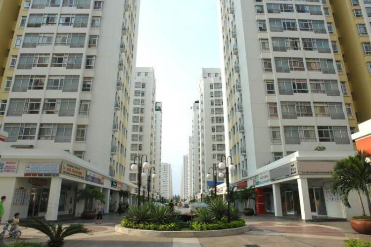 Toàn cảnh Sky Garden 3, Quận 7 Căn hộ Sky Garden 3 tầng trung, ban công hướng Đông Nam, view nội khu.