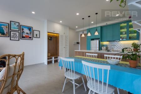 Phòng ăn và bếp căn hộ PALM HEIGHTS Cho thuê căn hộ Palm Heights 3PN, tầng thấp, đầy đủ nội thất, view sông và nội khu