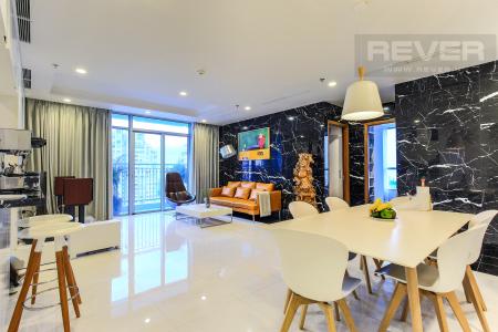 Phòng khách Căn góc Vinhomes Central Park tầng cao Central 3 view sông